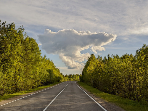 дорога и облако (14 06 1 2022)