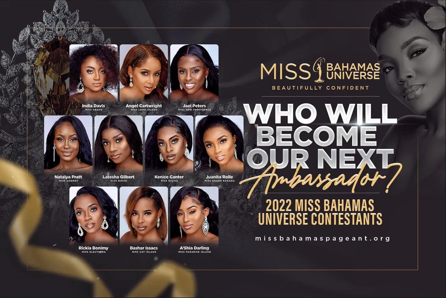 candidatas a miss universe bahamas 2022. final: 31 july. JaZ9rG