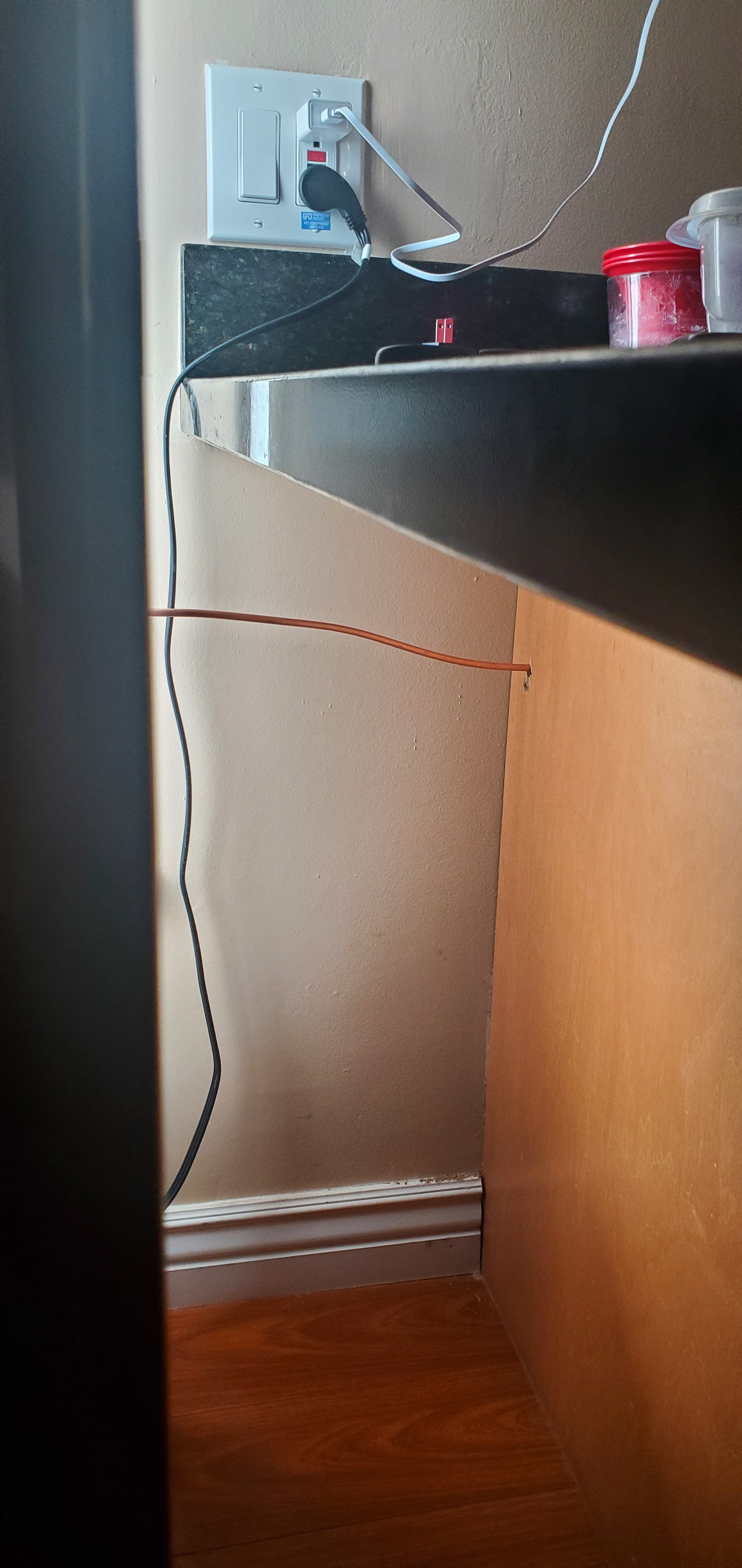 Copper fridge waterline keeps tripping gfci outlet when it touches back