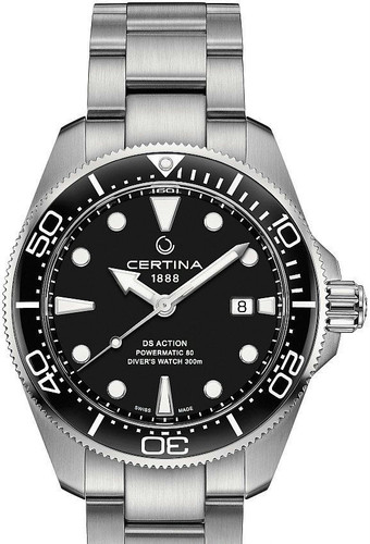Certina DS Action Diver 43mm Powermatic 80 Ceramic Black 33624670 1