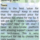 co 01134 what criteria for the best hosting for a money site