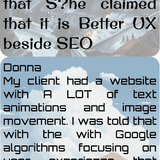 co 01014 my client had a website with a lot of text animations and image movement that s he claimed 