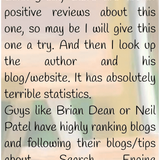 co 01307 why do people take seo online courses taught by those who cannot rank well with their blogs