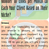 co 01166 do you guarantee to deliver x number of links per month to each your client based on their 