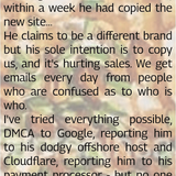 co 01217 someone has copied my entire website then is ranking well