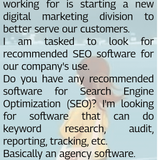 co 01381 recommended software for search engine optimization seo to do keyword research audit report