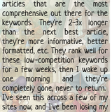 co 01371 ranking articles suddenly disappear from the search engine result pages serps