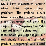 co 01189 handling e commerce off stock product pages