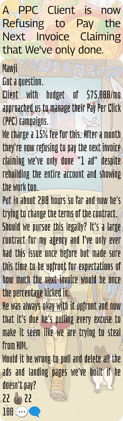 co 01056 a ppc client is now refusing to pay the next invoice claiming that weve only done.png