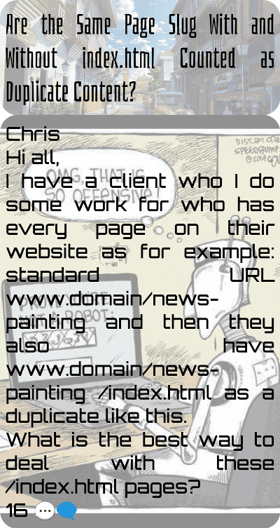 co 01062 are the same page slug with and without index html counted as duplicate content.png