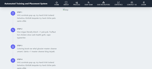Automated Training and Placement System