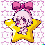 DALL·E 2022 11 04 00.12.03 kawaii anime baby with pastel star
