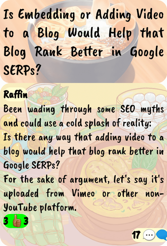 co 00326 is embedding or adding video to a blog would help that blog rank better in google serps.png