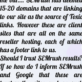 co 00271 an seo tool has deemed my site backlinks are toxic but actually each is from my client site