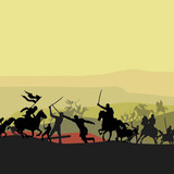 cavalry silhouette 01233344