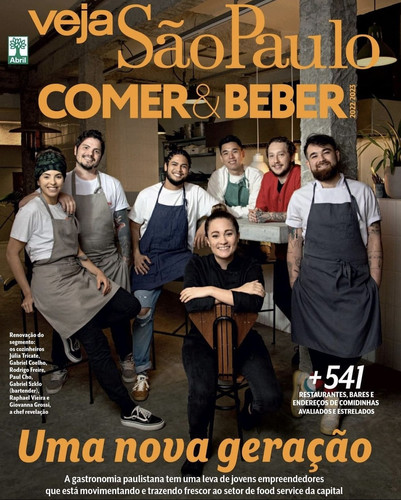 Ciro periscopio Asentar Chef baiano estampa capa da Veja São Paulo Comer & Beber ao lado de outros  talentos