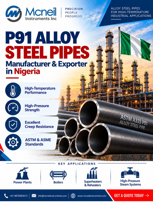 P91 Alloy Steel Pipes Manufacturer & Exporter in Nigeria | Mcneil Instrument.jpg