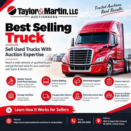best selling truck taylor martin auctioneers.2