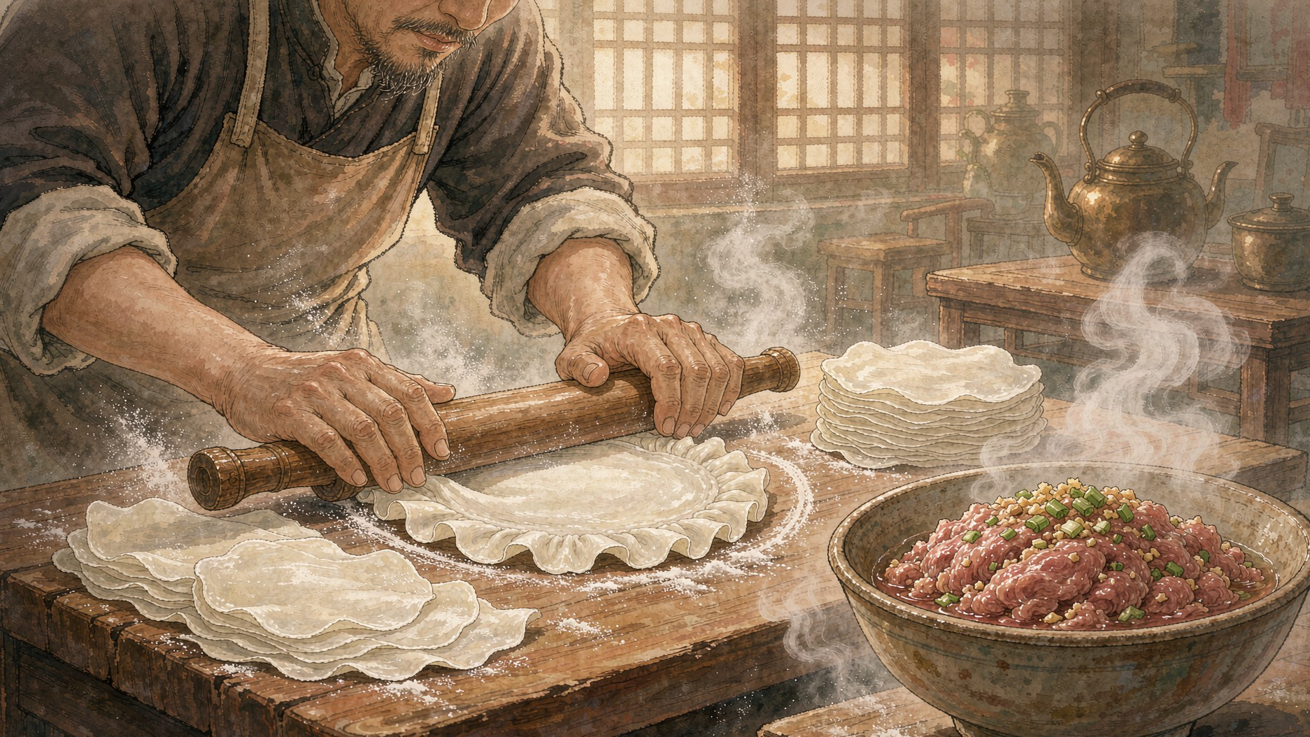 马家烧麦·工艺