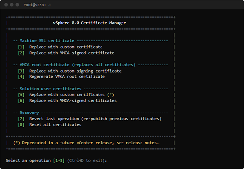 vCSA CA Update