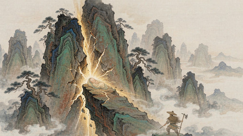 嵩山启母石·情节