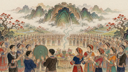 敢壮山与布洛陀·意象