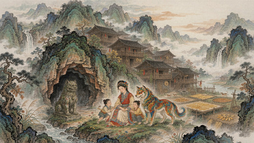 泸溪盘瓠洞与辛女岩·意象