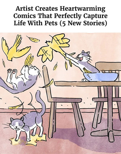 wordless illustrations life with cat and dog ademar vieira part 9.jpg