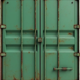 front plain view of a container colored in green and a bit rusted 6fuzr4x5bvqwgsjksy5r 2 removebg pr
