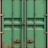 front plain view of a container colored in green and a bit rusted 6g7yb4l24pfn62zc82eg 0 removebg pr