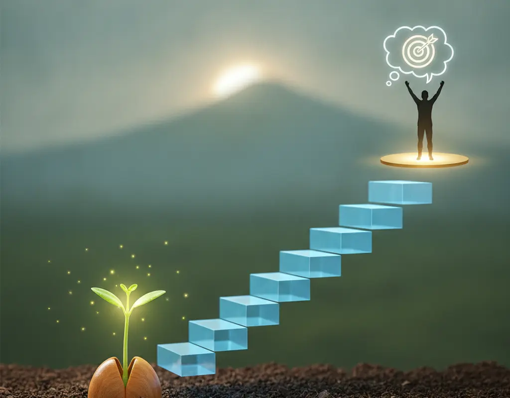 Metaphorical image of growth and transformation, symbolizing positive behavioral change through feedback.