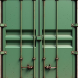front plain view of a container colored in green and a bit rusted 0rqgpr7254i3fdvz2osa 2 removebg pr