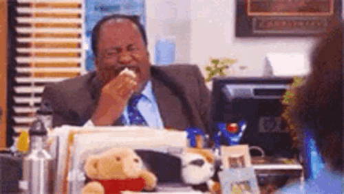 stanley hudson laughing hysterically.gif