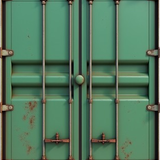 front plain view of a container colored in green and a bit rusted hskzqrvc32y5umezal4f 3 removebg pr