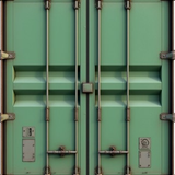 front plain view of a container colored in green and a bit rusted njw29wgp63pqly4wqvvb 2 removebg pr