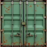 front plain view of a container colored in green and a bit rusted p5jwxwz4azp1a9b5v5cy 1 removebg pr.png