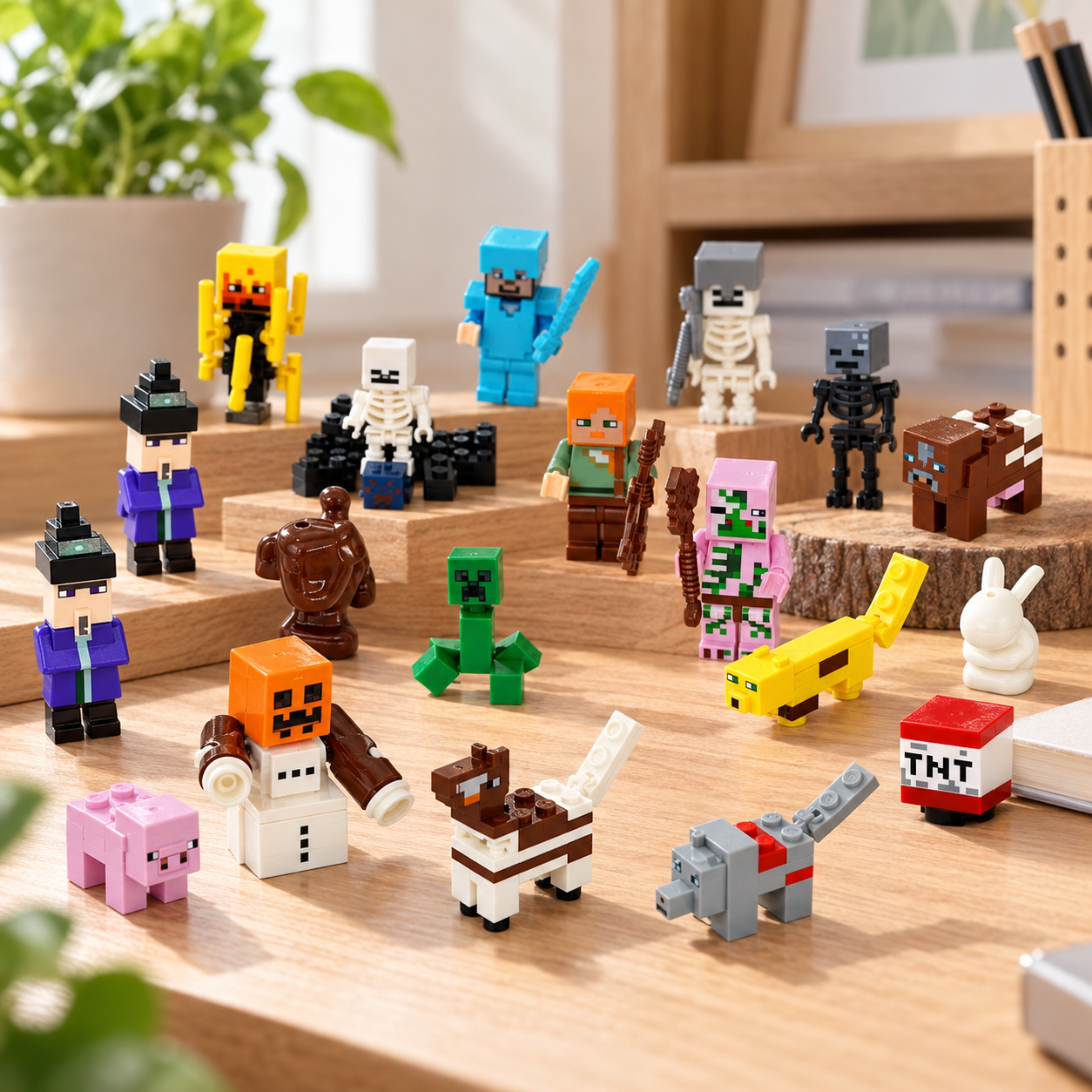 24-Day Pixel Building Block Advent Calendar for Kids – Christmas Countdown Character Figures 12 n3Ev7n9