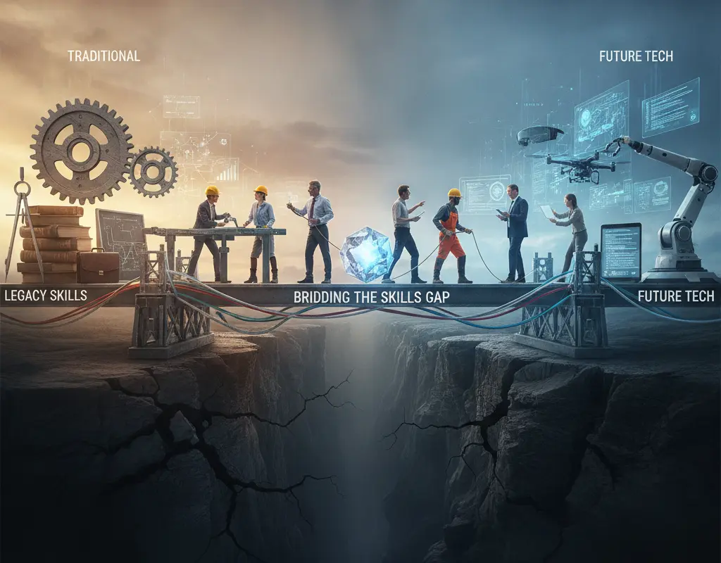 Building a bridge to close the mid-career skills gap with new learning