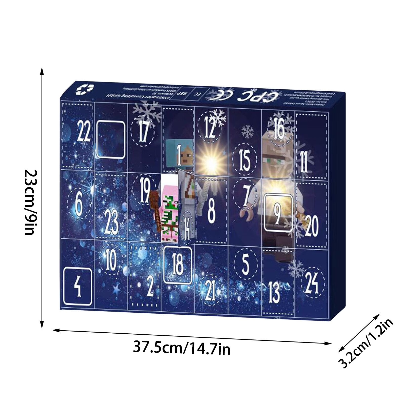 24-Day Pixel Building Block Advent Calendar for Kids – Christmas Countdown Character Figures 10 n3MgdUF
