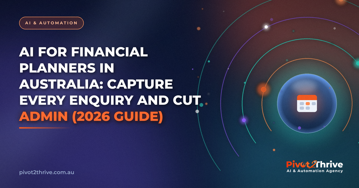 AI for financial planners in Australia: AI receptionist and CRM automation for advice practices