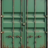 front plain view of a container colored in green and a bit rusted 93m5l7tjsz9migodmakp 3 removebg pr