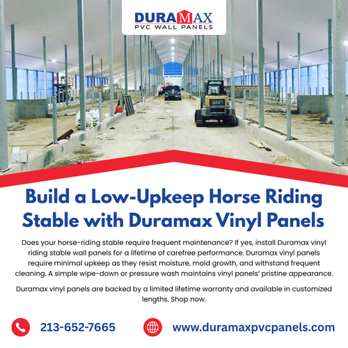 ​Build a Low-Upkeep Horse Riding Stable with Duramax Vinyl Panels.2