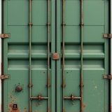 front plain view of a container colored in green and a bit rusted p7a4cvdtfqyhnz5d5oxg 3 removebg pr