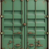 front plain view of a container colored in green and a bit rusted wteds0scufikwr7skakm 2 removebg pr