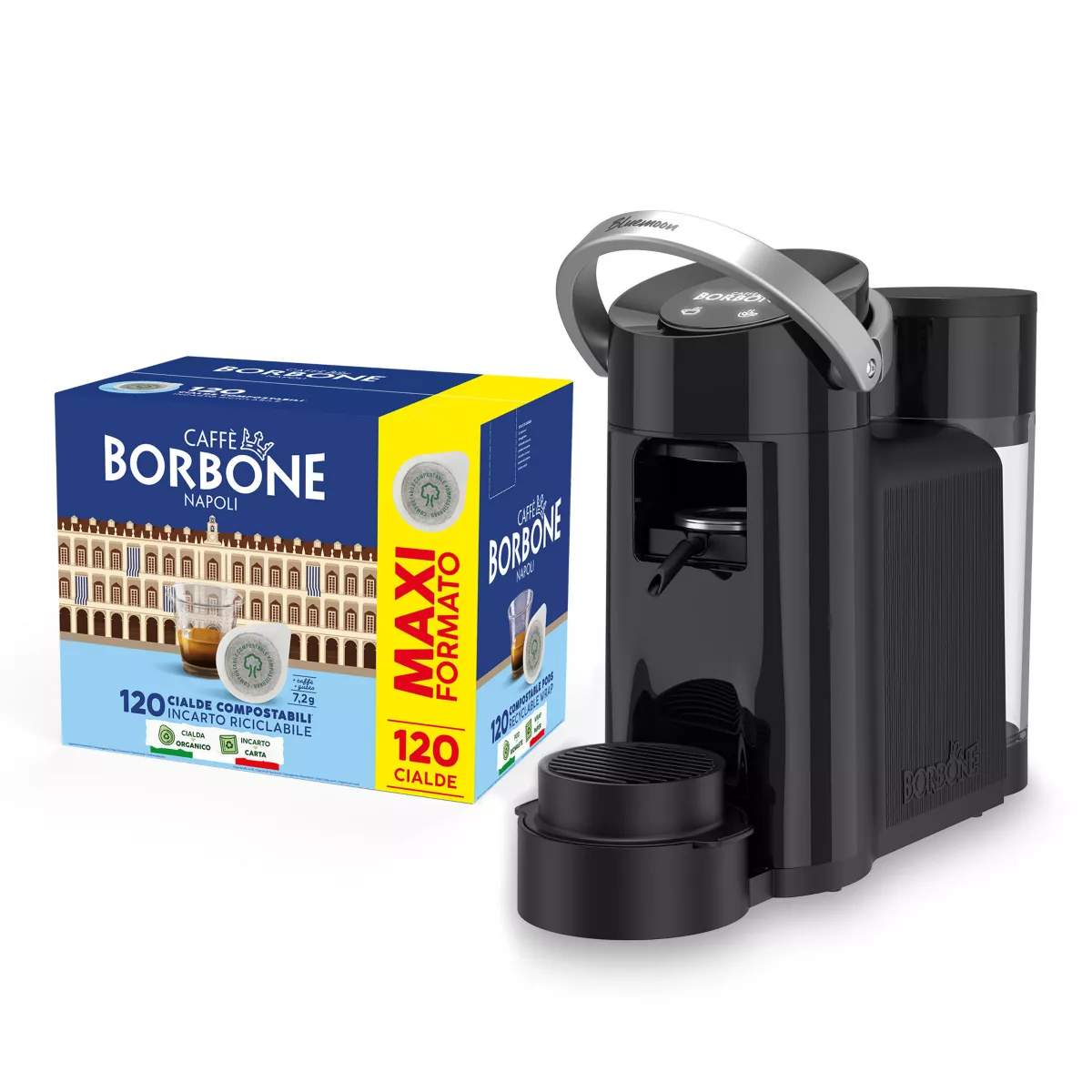 Macchina per caffe a cialde con 120 cialde