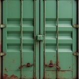 front plain view of a container colored in green and a bit rusted 630kslx6ru3kj9ld5ix2 3 removebg pr