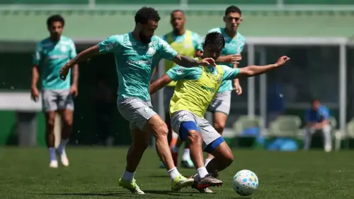 Treinamento intensivo do Palmeiras na Data FIFA visa utilizar jogadores menos utilizados