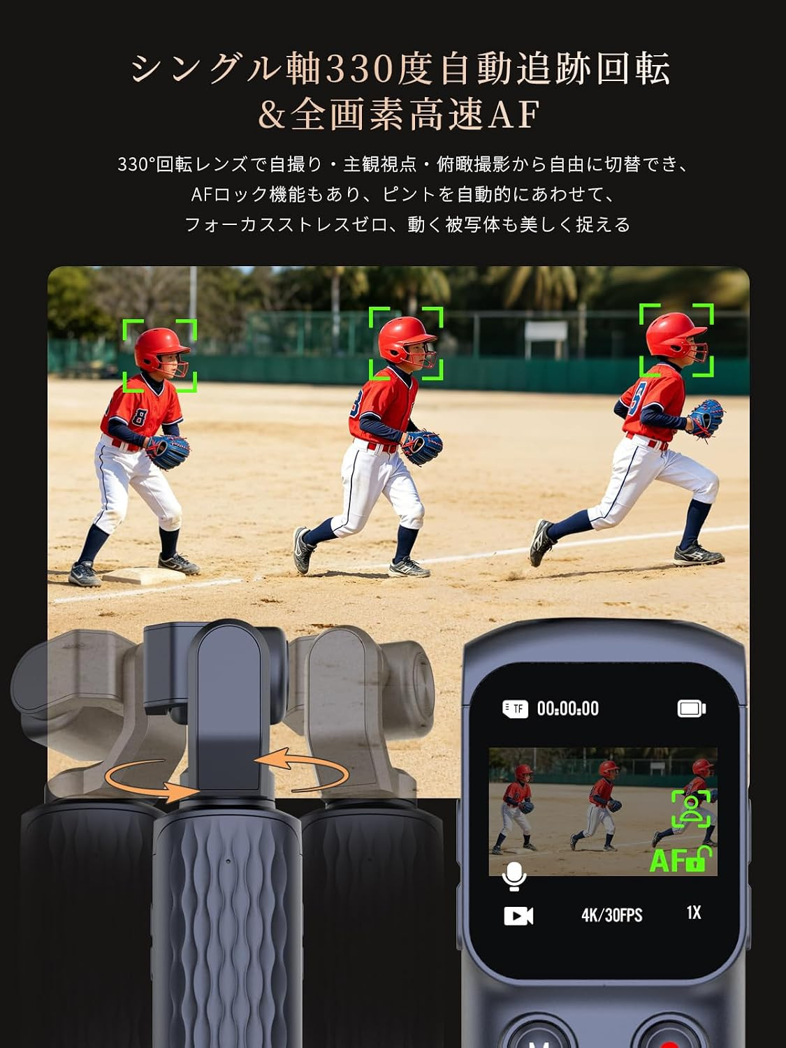 330°自動追跡