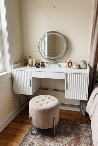 This White Dressing Table from DHS Keeps Selling Out for a Reason.png