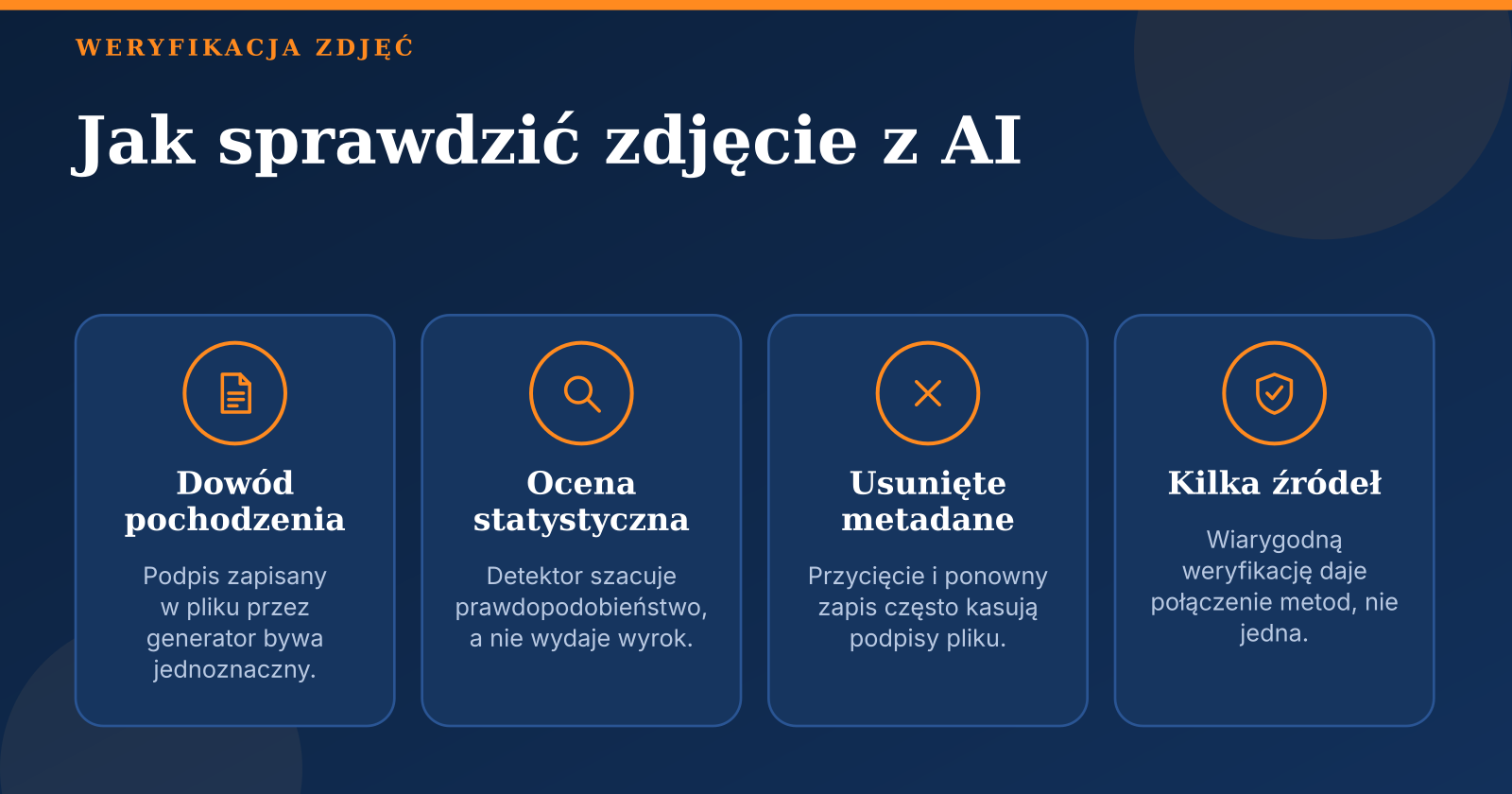 Jak sprawdzić, czy zdjęcie jest z AI: test 17 obrazów i metadanych